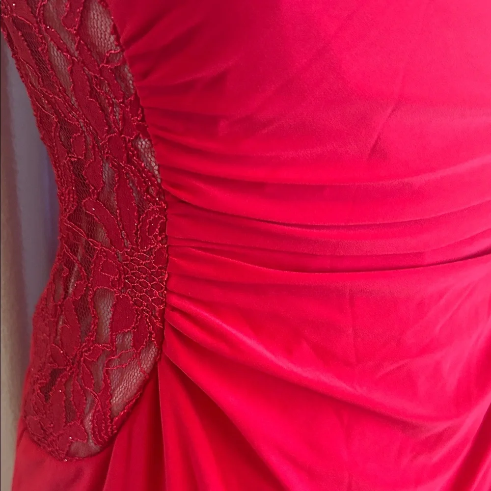 R&M Richards Red Lace Mini Dress - Picture 4 of 12